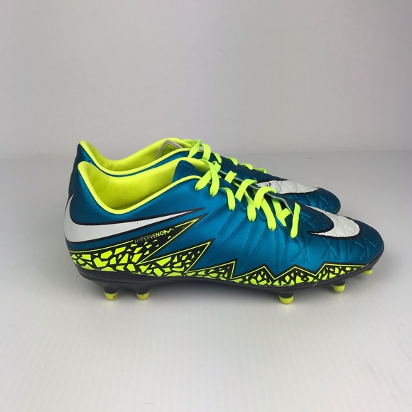 nike hypervenom blue and green